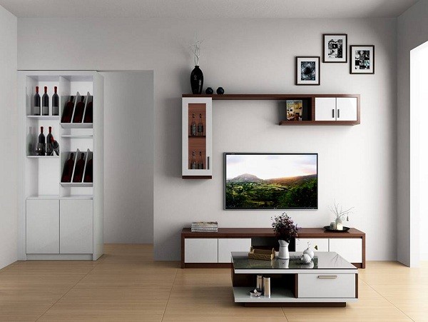 Những mẫu kệ Tivi treo tường đơn giản đẹp hút hồn | SIB Decor