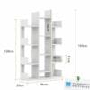 Kích thước kệ sách hình cây KS266