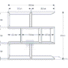 Chi tiết kích thước kệ KT06 dài 80cm