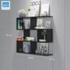 Kệ sách 4 tầng màu đen 80x82x15cm