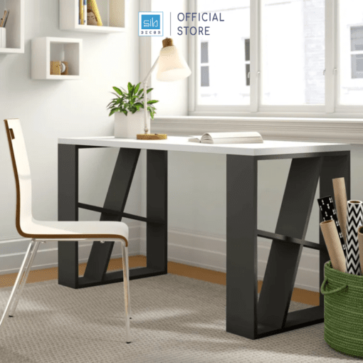 Bàn làm việc BLV51 màu đen - trắng