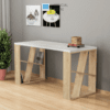 Bàn làm việc hiện đại BLV51 màu trắng phối oak