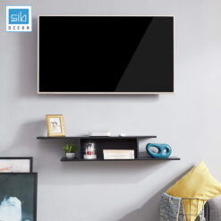 Kệ tivi trang trí treo tường đơn giản TV78 màu đen
