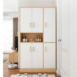 Tủ để giày và để đồ cỡ lớn 180x90x32cm màu trắng + sồi.
