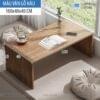 Mặt bàn đơn không chia ngăn dài 100cm, màu vân gỗ nâu walnut.