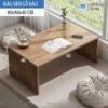 Mặt bàn đơn không chia ngăn dài 80cm, màu vân gỗ nâu walnut.