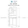 Kích thước chi tiết bản phát thảo KG32-SIB decor.
