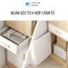 Có thể chủ động phân loại các vật dụng theo nhu cầu của mình, vừa riêng tư vừa giảm bám bụi.