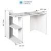 Ban lam viec BLV80 mau trang SIB Decor 1