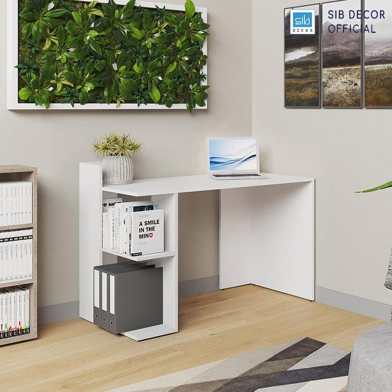 Ban lam viec BLV80 mau trang SIB Decor 4