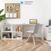 BVL93 ban lam viec L xoay mau Trang SIB Decor 10