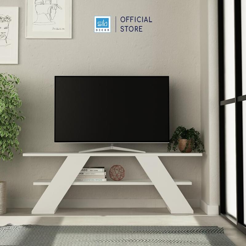 Kệ TV99 thiết kế nhỏ gọn, đa năng. Màu trắng
