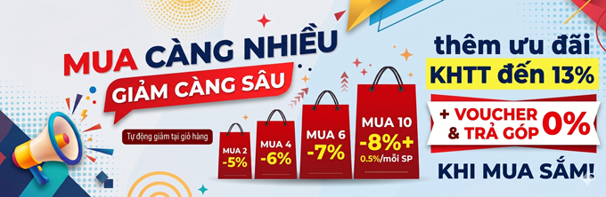 Chính sách mua nhiều giảm nhiều, đến 20% đang áp dụng tại SIB Decor