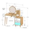 Kích thước chi tiết bàn phấn trang điểm BTD09