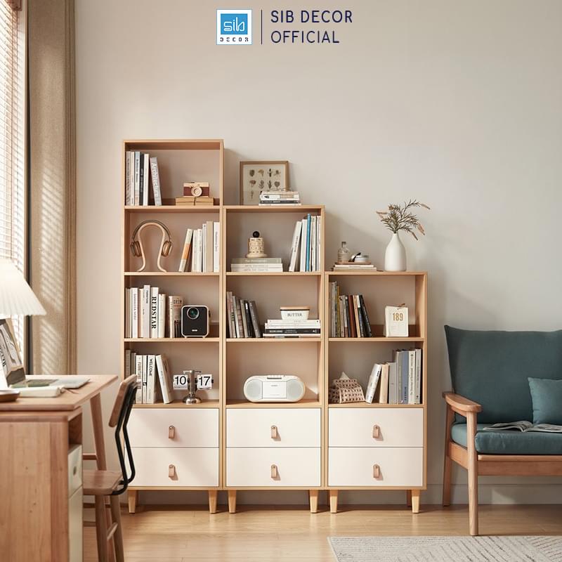 Sét 3 tủ gỗ hiện đại Varki đặt phòng khách sang trọng