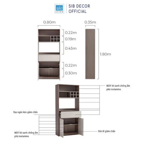Kích thước chi tiết KG67
