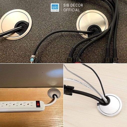 Nắp luồn dây điện mạ crom