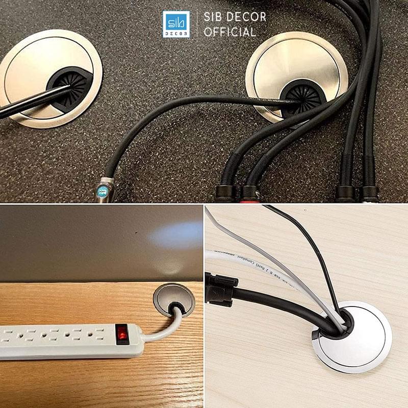 Nắp luồn dây điện mạ crom