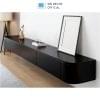 Kệ tivi treo tường màu đen 2 ngăn kéo, 1 cánh (dài 160cm hoặc 180cm)
