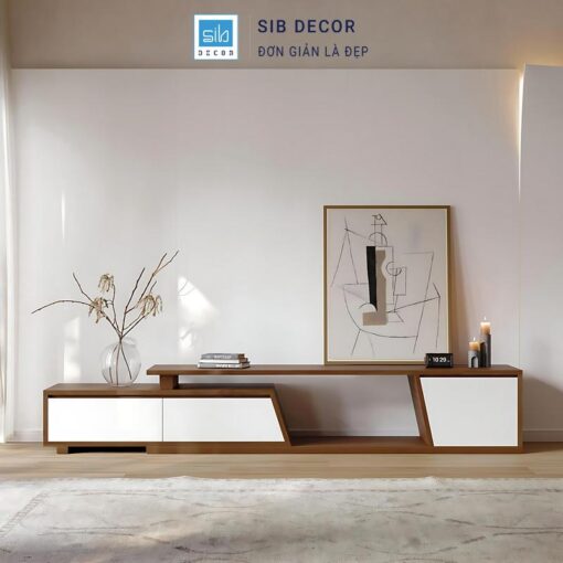 Kệ Tivi Gỗ Công Nghiệp - Thiết Kế Hiện Đại, Sang Trọng - SIB Decor