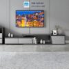 Kệ Tivi Tối Giản - Gỗ Công Nghiệp Màu Đen Xám, Thiết Kế Độc Đáo - SIB Decor