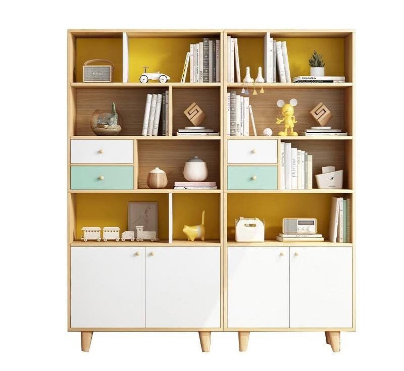Mẫu Kệ Sách Gỗ MDF Lõi Xanh Chống Ẩm KSG43 Hiện Đại Với Nhiều Màu Sắc Đa Dạng SIB Decor