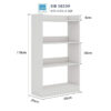 Kệ sách gỗ 4 tầng đứng, chiều rộng 60cm, nhỏ gọn phù hợp với phòng làm việc tại nhà