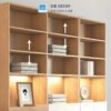 Tủ sách hiện đại với các đợt di động, dễ dàng điều chỉnh chiều cao kệ tùy theo nhu cầu