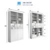 Kích thước chi tiết tủ sách hiện đại cao 2m, sâu 31cm, thiết kế phù hợp nhiều không gian