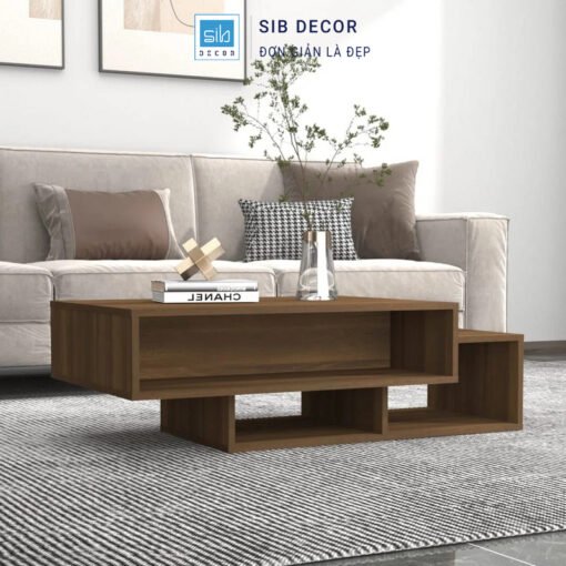 Bàn trà đa năng màu nâu đậm Walnut #526 sang trọng, tạo điểm nhấn tinh tế cho không gian phòng khách