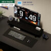 Kệ để màn hình máy tính màu đen hiện đại, phù hợp với các góc setup gaming chuyên nghiệp