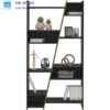 Kệ sách hiện đại thiết kế độc đáo với thanh chéo tạo điểm nhấn, phù hợp trang trí phòng khách