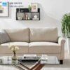 Kệ treo tường 3 ngăn màu đen phong cách tối giản, đặt trên ghế sofa tăng tính thẩm mỹ