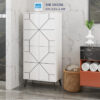 Kệ tủ pantry gỗ phong cách tối giản, phối hợp hài hòa với nội thất phòng tắm