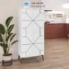 Kệ tủ pantry gỗ kiểu dáng cao thanh mảnh, phù hợp trang trí bếp hiện đại