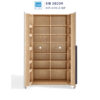 Tủ bếp hiện đại cấu trúc đối xứng, hệ kệ lớn phù hợp lưu trữ vật dụng bếp gọn gàng
