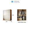 Tu quan ao go SIB Decor TA1131 12