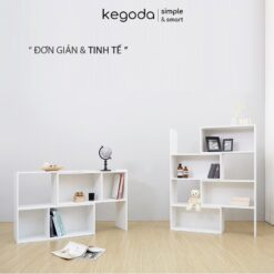Kệ Gỗ Thông Minh 2 Khối Phong Cách Hàn Quốc Dễ Dàng Điều Chỉnh Thương Hiệu KEGODA KGD06