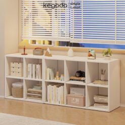 Kệ Sách Gỗ Tổ Ong 4 Ô Dài 60cm, Rộng 24cm Cao 60cm Thương Hiệu KEGODA KGD32