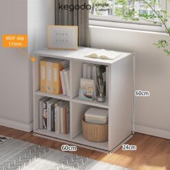 Alternative view of Kệ Sách Gỗ Tổ Ong 4 Ô Dài 60cm, Rộng 24cm Cao 60cm Thương Hiệu KEGODA KGD32